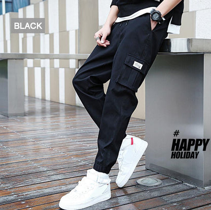 Men's Solid Color Casual Jogger Pants（50% OFF）