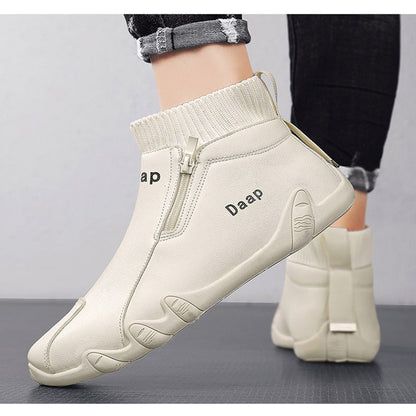 🎁Vente chaude 50% de réduction⏳Chaussures montantes en cuir souple et décontractées pour hommes