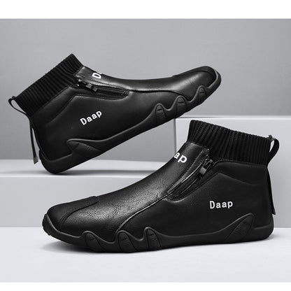 🎁Vente chaude 50% de réduction⏳Chaussures montantes en cuir souple et décontractées pour hommes